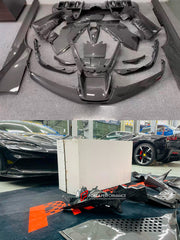 DRY CARBON BODY KIT FOR FERRARI SF90 SPIDER

Set includes: 

Lower Front Lip
Front Lip
Front Bumper Attachment
Trunk Cover
Front Lid Insert
Front Lid Cover
Front Fenders
Side Mirror Covers
Side Skirt
Side Air Inlet
Rear Lid Cover
Engine Bay
Rear Spoiler
Rear Diffuser

Material: Dry Carbon