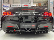 DRY CARBON BODY KIT FOR FERRARI SF90 SPIDER

Set includes: 

Lower Front Lip
Front Lip
Front Bumper Attachment
Trunk Cover
Front Lid Insert
Front Lid Cover
Front Fenders
Side Mirror Covers
Side Skirt
Side Air Inlet
Rear Lid Cover
Engine Bay
Rear Spoiler
Rear Diffuser

Material: Dry Carbon