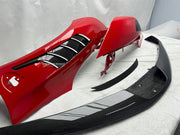 DRY CARBON BODY KIT FOR FERRARI SF90 SPIDER

Set includes: 

Lower Front Lip
Front Lip
Front Bumper Attachment
Trunk Cover
Front Lid Insert
Front Lid Cover
Front Fenders
Side Mirror Covers
Side Skirt
Side Air Inlet
Rear Lid Cover
Engine Bay
Rear Spoiler
Rear Diffuser

Material: Dry Carbon