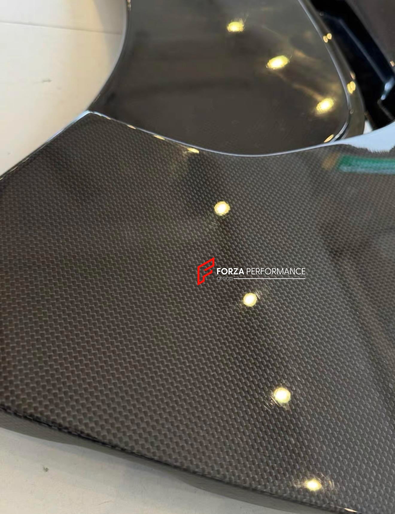 DRY CARBON BODY KIT FOR FERRARI SF90 SPIDER

Set includes: 

Lower Front Lip
Front Lip
Front Bumper Attachment
Trunk Cover
Front Lid Insert
Front Lid Cover
Front Fenders
Side Mirror Covers
Side Skirt
Side Air Inlet
Rear Lid Cover
Engine Bay
Rear Spoiler
Rear Diffuser

Material: Dry Carbon