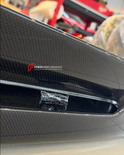 DRY CARBON BODY KIT FOR FERRARI SF90 SPIDER

Set includes: 

Lower Front Lip
Front Lip
Front Bumper Attachment
Trunk Cover
Front Lid Insert
Front Lid Cover
Front Fenders
Side Mirror Covers
Side Skirt
Side Air Inlet
Rear Lid Cover
Engine Bay
Rear Spoiler
Rear Diffuser

Material: Dry Carbon
