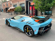 SF90 XX STYLE DRY CARBON BODY KIT for FERRARI SF90

Set includes:

Front Lip
Front Bumper
Hood
Side Fenders
Side Skirts
Rear Spoiler
Rear Bumper
Rear Diffuser

Material: Dry Carbon

Note: Professional installation is required.