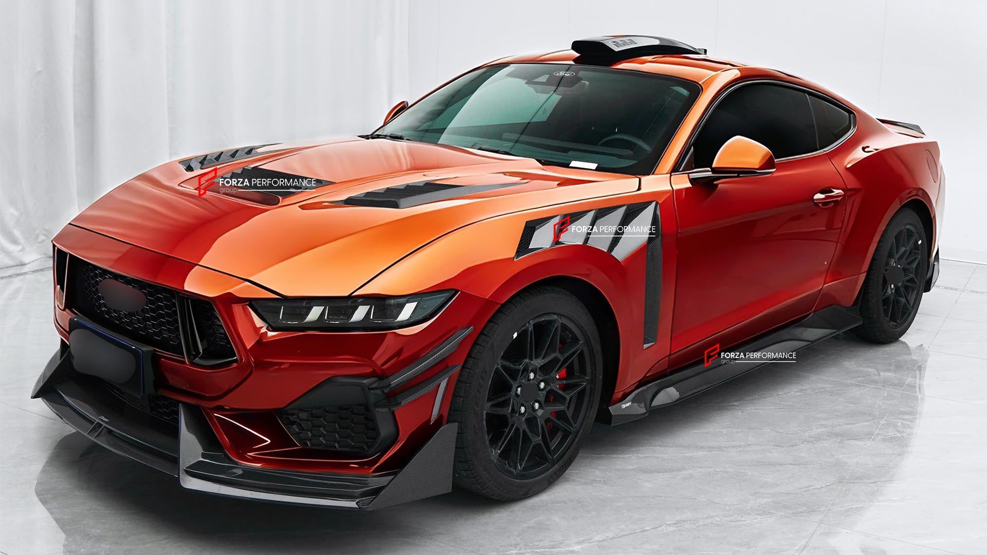 DRY CARBON BODY KIT for FORD MUSTANG S650 2024+ Forza Performance custom fit CMST design style 
