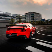 DRY CARBON BODY KIT for Ford Mustang VII S650 Dark Horse 2024+
Set includes:

Front Lip
Front Bumper
Hood Bonnet
Side Skirts
Rear Spoiler Wing
Ducktail Spoiler
Rear Diffuser
Material: Dry Carbon

NOTE: Professional installation is required.