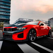 DRY CARBON BODY KIT for Ford Mustang VII S650 Dark Horse 2024+
Set includes:

Front Lip
Front Bumper
Hood Bonnet
Side Skirts
Rear Spoiler Wing
Ducktail Spoiler
Rear Diffuser
Material: Dry Carbon

NOTE: Professional installation is required.