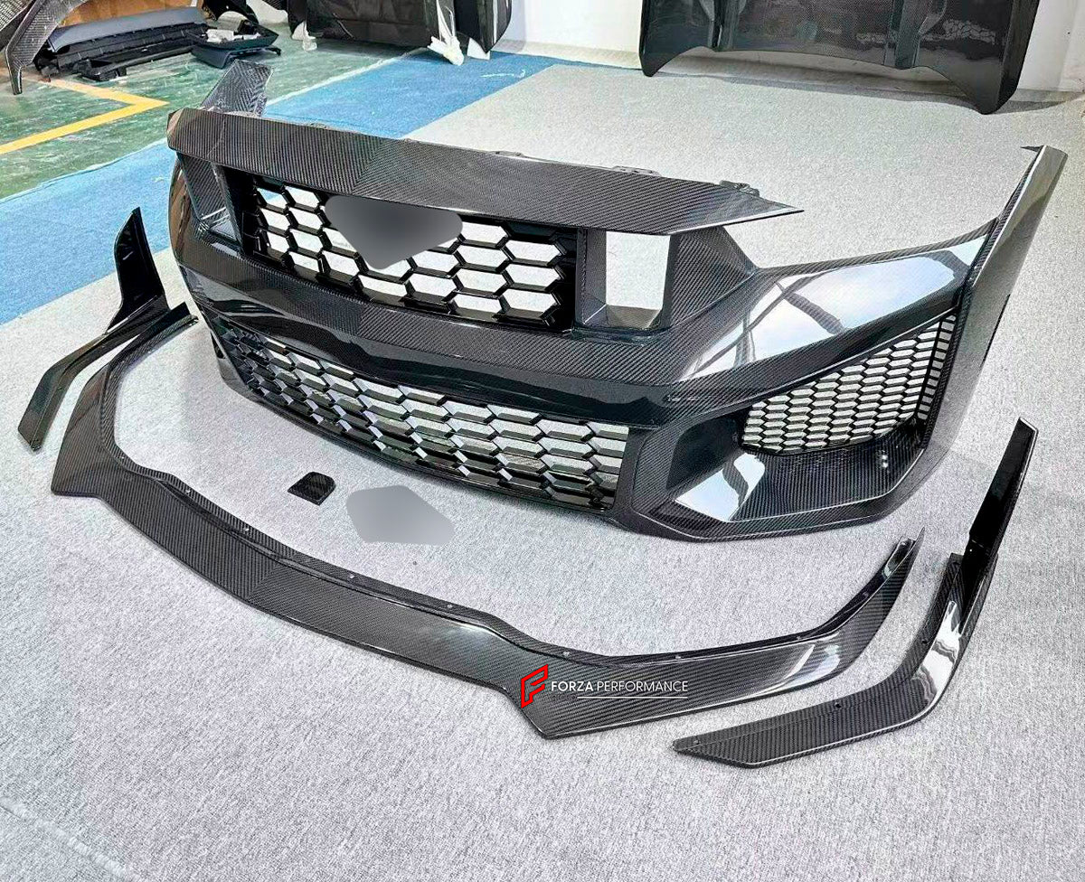 DRY CARBON BODY KIT for Ford Mustang VII S650 Dark Horse 2024+
Set includes:

Front Lip
Front Bumper
Hood Bonnet
Side Skirts
Rear Spoiler Wing
Ducktail Spoiler
Rear Diffuser
Material: Dry Carbon

NOTE: Professional installation is required.