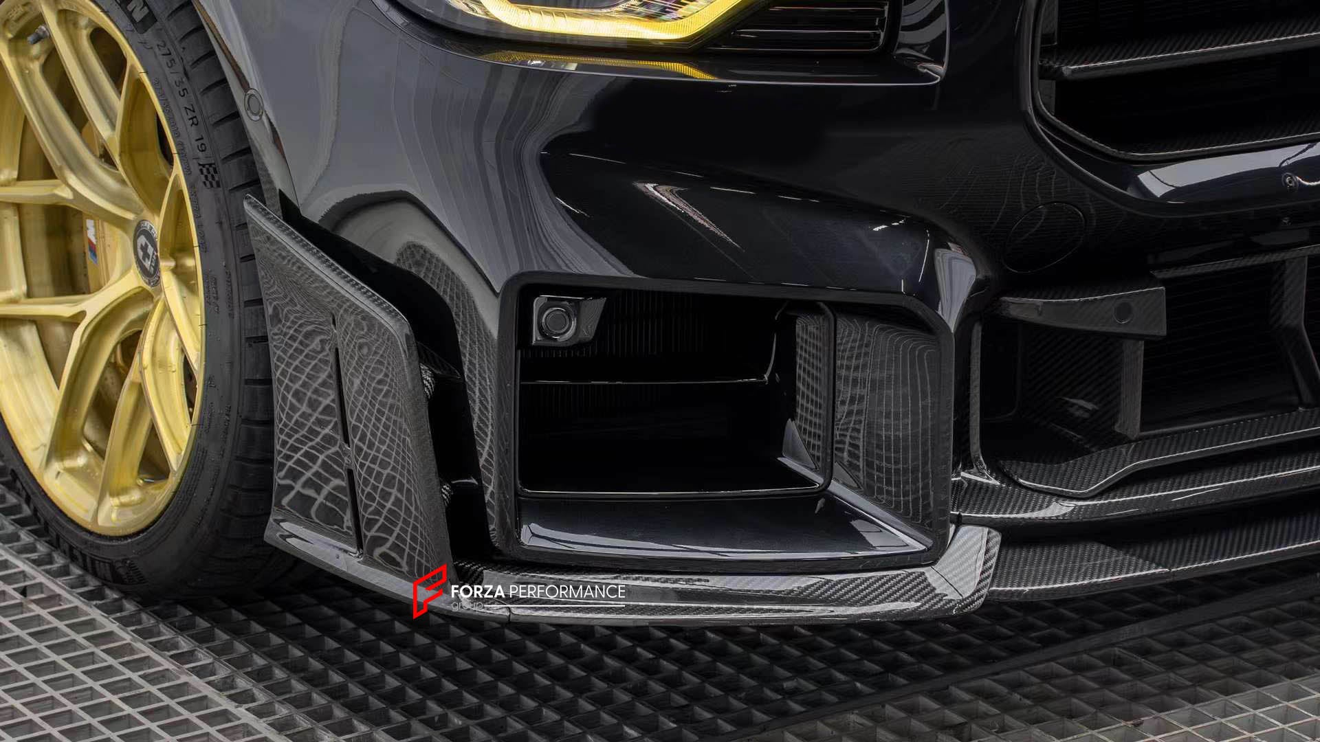 DRY CARBON FIBER BODY KIT for BMW M2/M2C G87

Set includes:

Front Lip
Front Grille
Front lower Mesh
Front fenders
Side skirts
Rear Diffuser
Rear Bumper canards
Rear Spoiler
Rear trunk (OEM size)

Material: Dry Carbon Fiber

NOTE: Professional installation is required