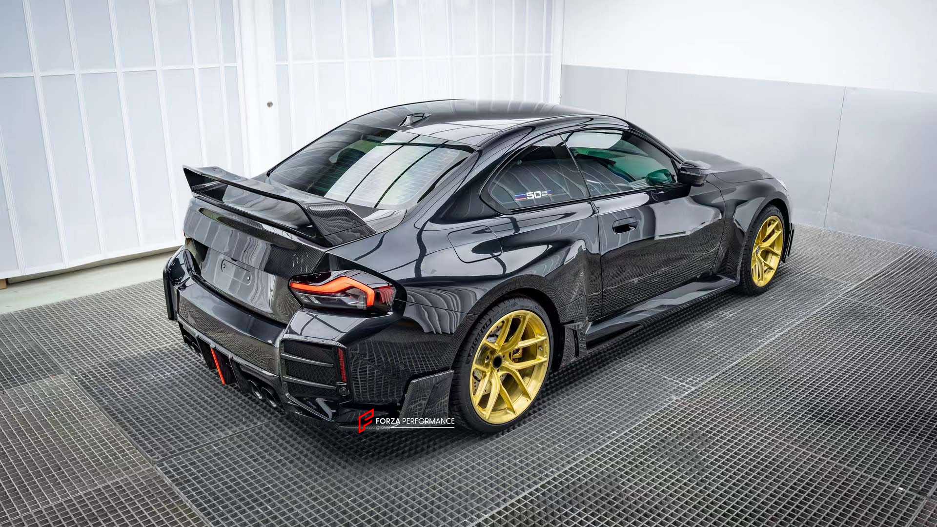 DRY CARBON FIBER BODY KIT for BMW M2/M2C G87

Set includes:

Front Lip
Front Grille
Front lower Mesh
Front fenders
Side skirts
Rear Diffuser
Rear Bumper canards
Rear Spoiler
Rear trunk (OEM size)

Material: Dry Carbon Fiber

NOTE: Professional installation is required