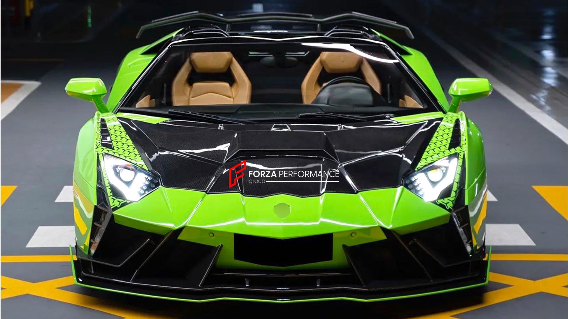 DRY CARBON BODY KIT for LAMBORGHINI AVENTADOR LP700 2011 - 2016 Forza Performance custom fit CMST design style 