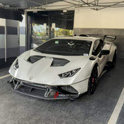 DRY CARBON BODY KIT for LAMBORGHINI HURACAN STO LP640 2021 - 2024 FORZA PERFORMANCE custom fit OEM Style

Set includes:
Front Lip
Hood Bonnet Air Vents
Side Mirror Covers
Rear Spoiler Wing
Rear Diffuser

Material: Dry Carbon

NOTE: Professional installation is required.