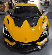 DRY CARBON BODY KIT for LAMBORGHINI REVUELTO 2023+ FORZA PERFORMANCE custom fit Duke Style

Set includes:
Front Lip
Hood Bonnet
Side Mirror Covers
Side Skirts
Rear Spoiler Wing
Rear Diffuser

Material: Dry Carbon

NOTE: Professional installation is required.