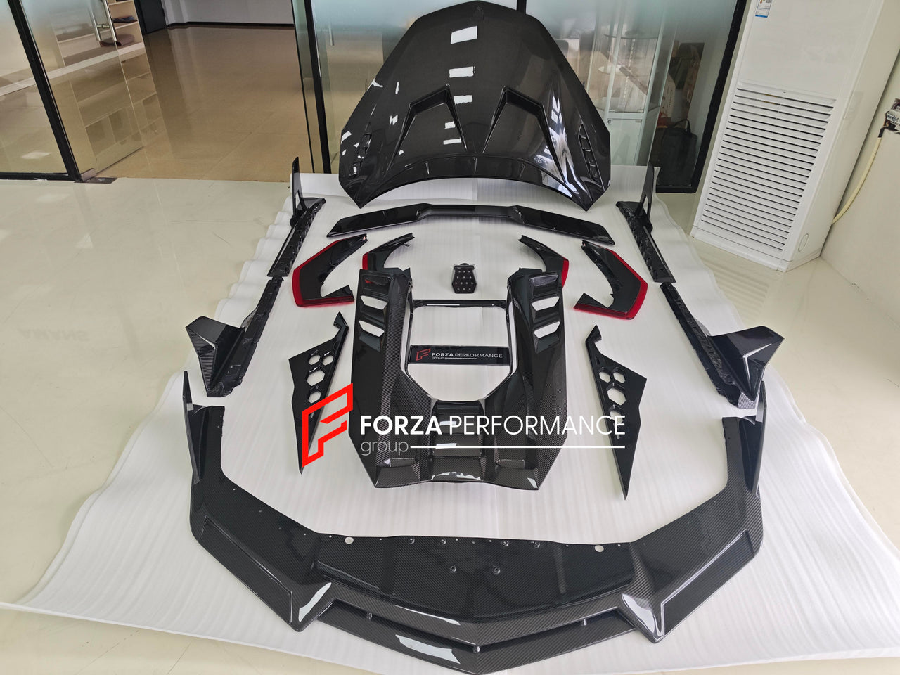 DRY CARBON BODY KIT for LAMBORGHINI REVUELTO 2023+ Forza Performance custom fit buy Duke style design