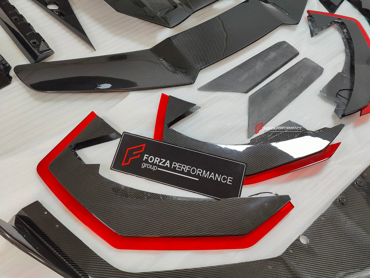 DRY CARBON BODY KIT for LAMBORGHINI REVUELTO 2023+

Set includes:

Front Lip
Side Skirts
Engine Cover
Rear Spoiler
Rear Diffuser

Material: Dry Carbon

NOTE: Professional installation is required.

CONTACT US FOR PRICING

Payment ►
Visa

Mastercard

PayPal with a credit card (add 4.4% at checkout)
Payoneer
Cryptocurrency
Shipment ►
By express DHL/UPS/TNT/FedEx
To the local international airport
Special line by air
Special line by the sea
To Europe and the UK by train

Please let us know which shipping optio