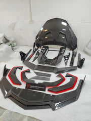 DRY CARBON BODY KIT for LAMBORGHINI REVUELTO 2023+

Set includes:

Front Lip
Side Skirts
Engine Cover
Rear Spoiler
Rear Diffuser

Material: Dry Carbon

NOTE: Professional installation is required.

CONTACT US FOR PRICING

Payment ►
Visa

Mastercard

PayPal with a credit card (add 4.4% at checkout)
Payoneer
Cryptocurrency
Shipment ►
By express DHL/UPS/TNT/FedEx
To the local international airport
Special line by air
Special line by the sea
To Europe and the UK by train

Please let us know which shipping optio