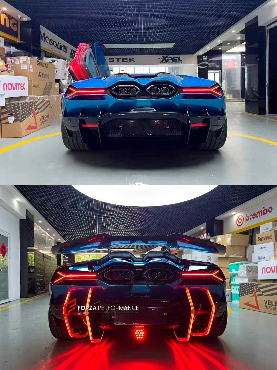 DRY CARBON BODY KIT for LAMBORGHINI REVUELTO 2023+

Set includes:

Front Lip
Side Skirts
Engine Cover
Rear Spoiler
Rear Diffuser

Material: Dry Carbon

NOTE: Professional installation is required.