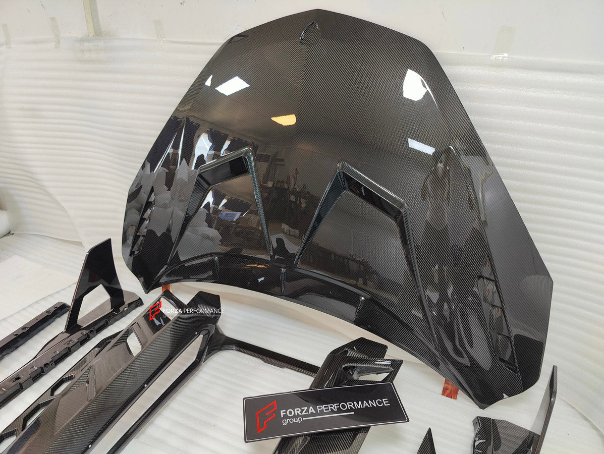 DRY CARBON BODY KIT for LAMBORGHINI REVUELTO 2023+

Set includes:

Front Lip
Side Skirts
Engine Cover
Rear Spoiler
Rear Diffuser

Material: Dry Carbon

NOTE: Professional installation is required.

CONTACT US FOR PRICING

Payment ►
Visa

Mastercard

PayPal with a credit card (add 4.4% at checkout)
Payoneer
Cryptocurrency
Shipment ►
By express DHL/UPS/TNT/FedEx
To the local international airport
Special line by air
Special line by the sea
To Europe and the UK by train

Please let us know which shipping optio