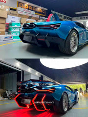 DRY CARBON BODY KIT for LAMBORGHINI REVUELTO 2023+

Set includes:

Front Lip
Side Skirts
Engine Cover
Rear Spoiler
Rear Diffuser

Material: Dry Carbon

NOTE: Professional installation is required.