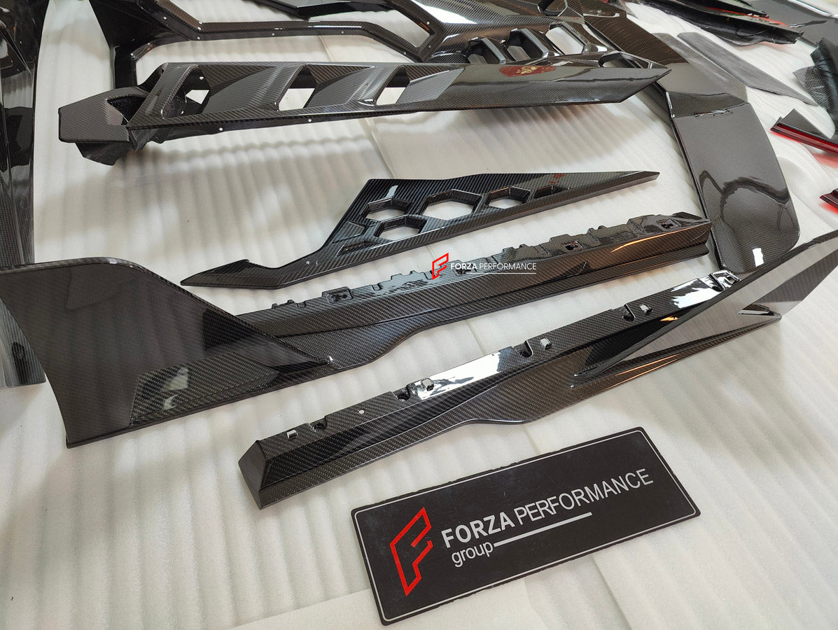 DRY CARBON BODY KIT for LAMBORGHINI REVUELTO 2023+

Set includes:

Front Lip
Side Skirts
Engine Cover
Rear Spoiler
Rear Diffuser

Material: Dry Carbon

NOTE: Professional installation is required.

CONTACT US FOR PRICING

Payment ►
Visa

Mastercard

PayPal with a credit card (add 4.4% at checkout)
Payoneer
Cryptocurrency
Shipment ►
By express DHL/UPS/TNT/FedEx
To the local international airport
Special line by air
Special line by the sea
To Europe and the UK by train

Please let us know which shipping optio