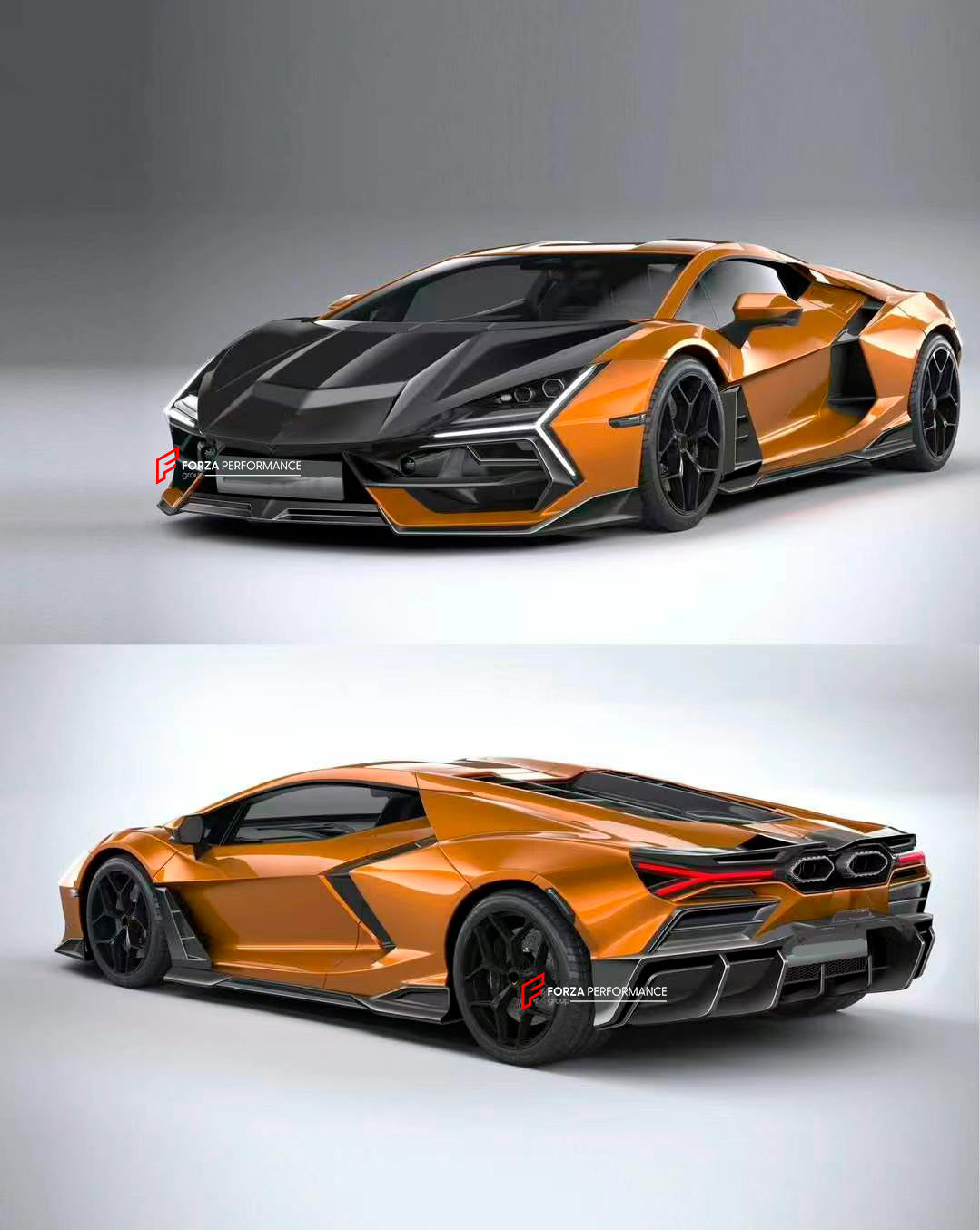 DRY CARBON BODY KIT for LAMBORGHINI REVUELTO 2023+

Set includes:

Front Lip
Hood / Bonnet
Side Covers
Side Skirts

Rear Spoiler
Rear Diffuser

Material: Dry Carbon

NOTE: Professional installation is required.