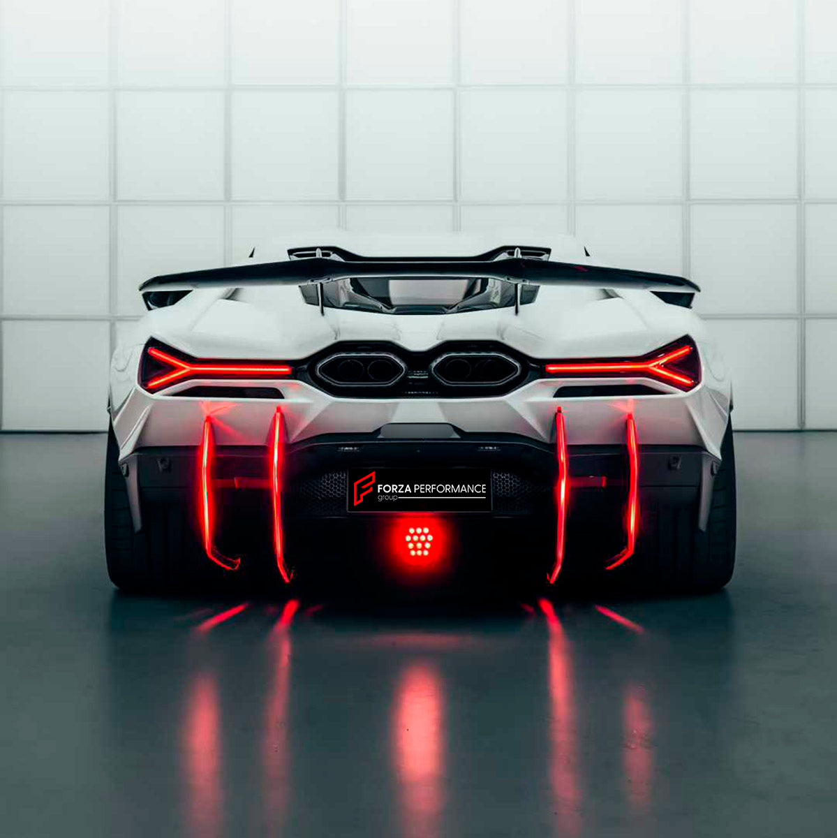 DRY CARBON BODY KIT for LAMBORGHINI REVUELTO 2023+ FORZA PERFORMANCE custom fit Duke Dynamics
Set includes:

Front Lip
Hood Bonnet
Side Skirts
Engine Cover
Rear Spoiler Wing
Rear Diffuser
Material: Dry Carbon

NOTE: Professional installation is required.