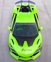 DRY CARBON BODY KIT for LAMBORGHINI REVUELTO 2023+ FORZA PERFORMANCE custom fit Duke Dynamics
Set includes:

Front Lip
Hood Bonnet
Side Skirts
Engine Cover
Rear Spoiler Wing
Rear Diffuser
Material: Dry Carbon

NOTE: Professional installation is required.