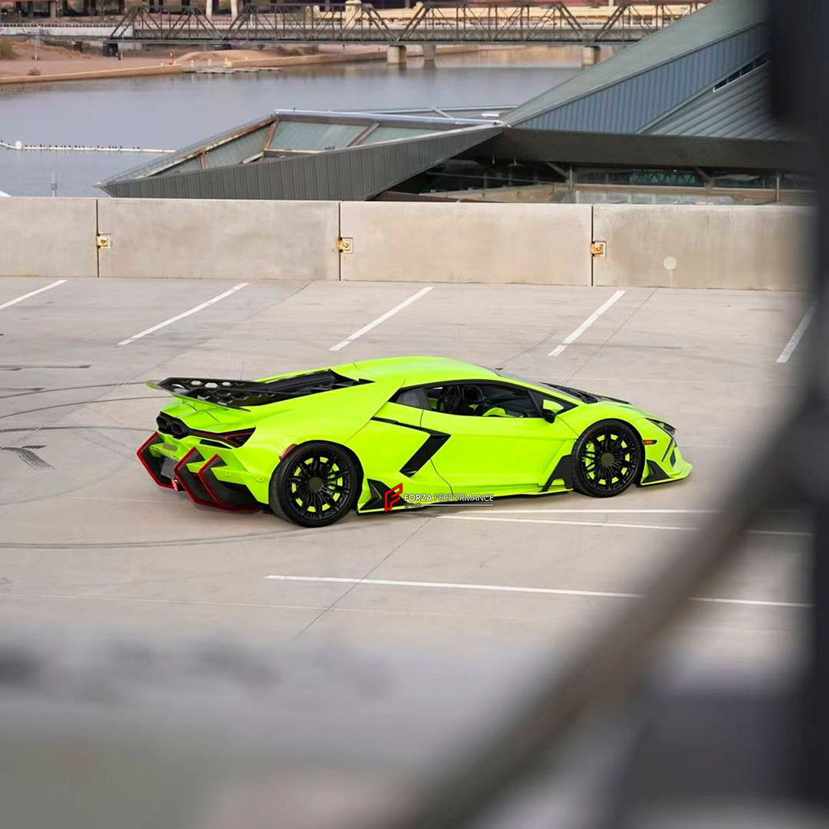DRY CARBON BODY KIT for LAMBORGHINI REVUELTO 2023+ FORZA PERFORMANCE custom fit Duke Dynamics
Set includes:

Front Lip
Hood Bonnet
Side Skirts
Engine Cover
Rear Spoiler Wing
Rear Diffuser
Material: Dry Carbon

NOTE: Professional installation is required.