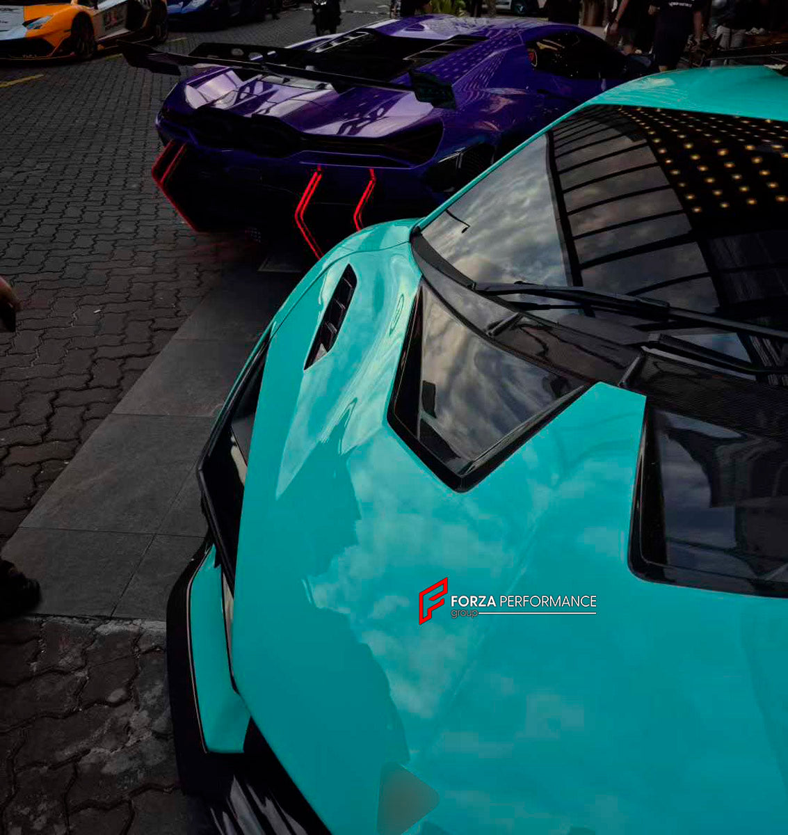 DRY CARBON BODY KIT for LAMBORGHINI REVUELTO 2023+ FORZA PERFORMANCE custom fit Duke Dynamics
Set includes:

Front Lip
Hood Bonnet
Side Skirts
Engine Cover
Rear Spoiler Wing
Rear Diffuser
Material: Dry Carbon

NOTE: Professional installation is required.