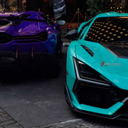 DRY CARBON BODY KIT for LAMBORGHINI REVUELTO 2023+ FORZA PERFORMANCE custom fit Duke Dynamics
Set includes:

Front Lip
Hood Bonnet
Side Skirts
Engine Cover
Rear Spoiler Wing
Rear Diffuser
Material: Dry Carbon

NOTE: Professional installation is required.