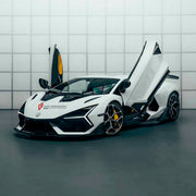 DRY CARBON BODY KIT for LAMBORGHINI REVUELTO 2023+ FORZA PERFORMANCE custom fit Duke Dynamics
Set includes:

Front Lip
Hood Bonnet
Side Skirts
Engine Cover
Rear Spoiler Wing
Rear Diffuser
Material: Dry Carbon

NOTE: Professional installation is required.