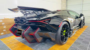 DRY CARBON BODY KIT for LAMBORGHINI REVUELTO 2023+ FORZA PERFORMANCE custom fit DK Style

Set includes:
Front Lip
Side Skirts
Rear Spoiler Wing
Engine Cover
Rear Diffuser

Material: Dry Carbon

NOTE: Professional installation is required.