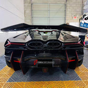 DRY CARBON BODY KIT for LAMBORGHINI REVUELTO 2023+ FORZA PERFORMANCE custom fit DK Style

Set includes:
Front Lip
Side Skirts
Rear Spoiler Wing
Engine Cover
Rear Diffuser

Material: Dry Carbon

NOTE: Professional installation is required.