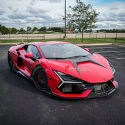 DRY CARBON BODY KIT for LAMBORGHINI REVUELTO 2023+ FORZA PERFORMANCE custom fit Mansory Style

Set includes:
Front Lip
Front Bumper Canards
Hood Bonnet
Side Fender Vents
Side Skirts
Rear Diffuser

Material: Dry Carbon

NOTE: Professional installation is required.