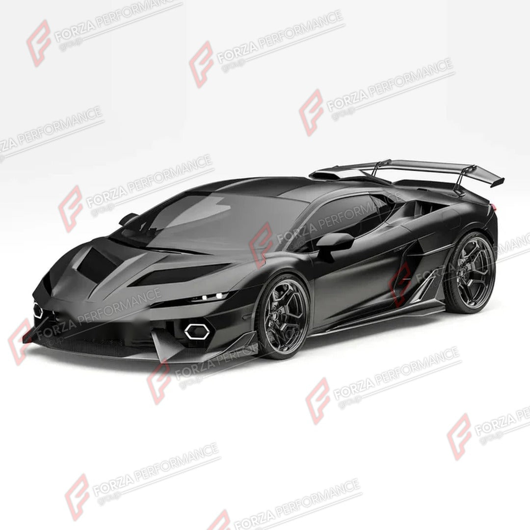 DRY CARBON BODY KIT for LAMBORGHINI TEMERARIO 2025+

Set includes:
Front Lip
Hood
Side Skirts
Rear Diffuser
Rear Spoiler
Ducktail Spoiler
Roof Scoop

Material: Dry Carbon

NOTE: Professional installation is required.