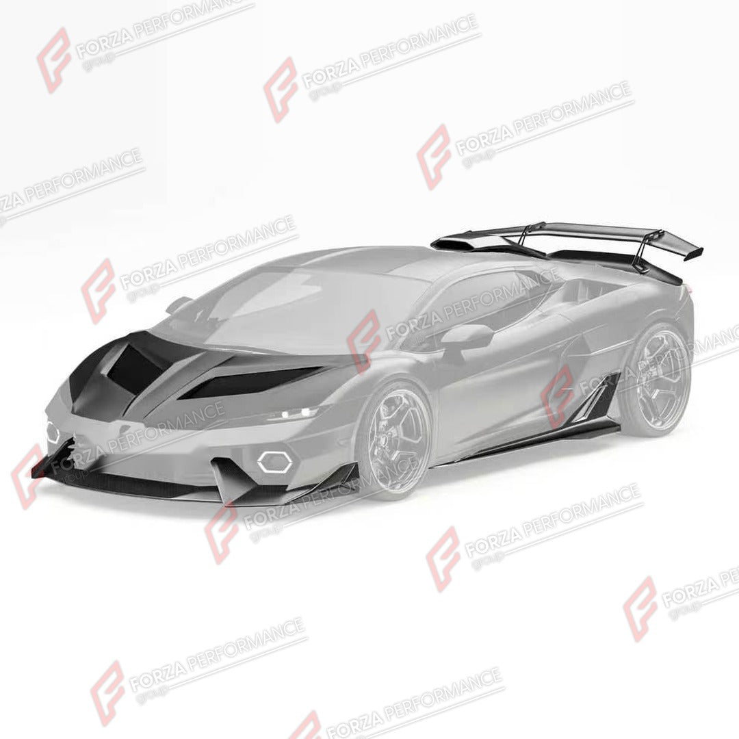 DRY CARBON BODY KIT for LAMBORGHINI TEMERARIO 2025+

Set includes:
Front Lip
Hood
Side Skirts
Rear Diffuser
Rear Spoiler
Ducktail Spoiler
Roof Scoop

Material: Dry Carbon

NOTE: Professional installation is required.