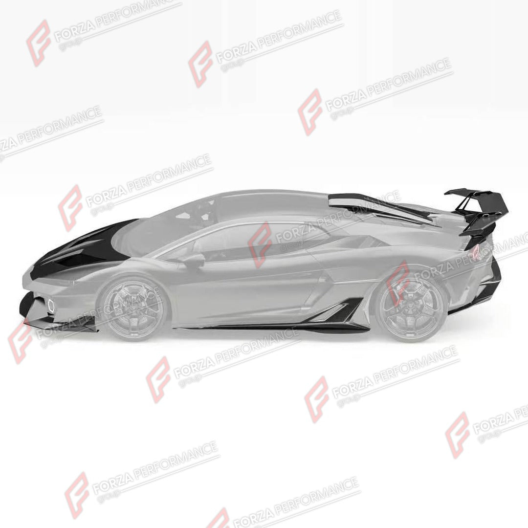 DRY CARBON BODY KIT for LAMBORGHINI TEMERARIO 2025+

Set includes:
Front Lip
Hood
Side Skirts
Rear Diffuser
Rear Spoiler
Ducktail Spoiler
Roof Scoop

Material: Dry Carbon

NOTE: Professional installation is required.