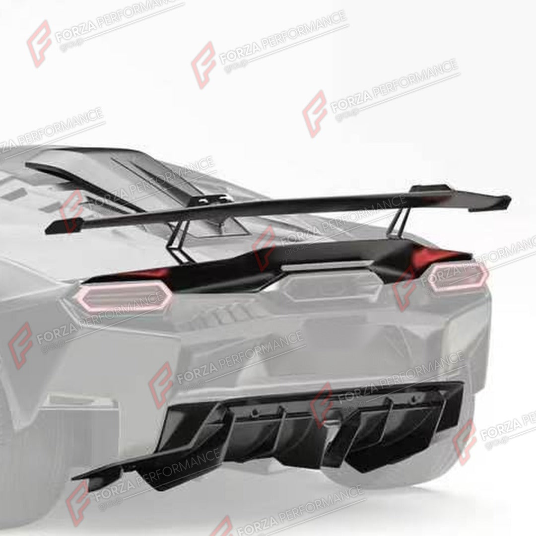 DRY CARBON BODY KIT for LAMBORGHINI TEMERARIO 2025+

Set includes:
Front Lip
Hood
Side Skirts
Rear Diffuser
Rear Spoiler
Ducktail Spoiler
Roof Scoop

Material: Dry Carbon

NOTE: Professional installation is required.