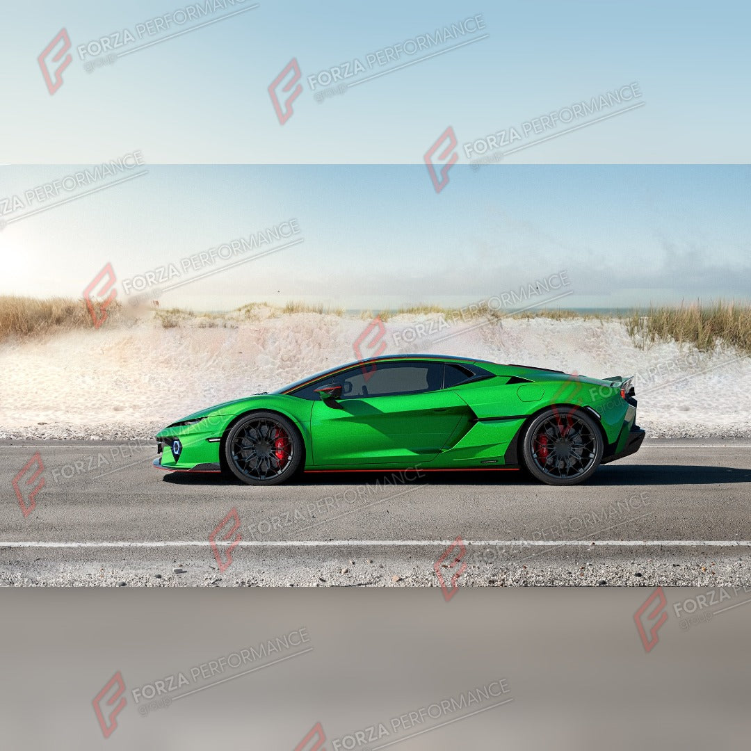 DRY CARBON BODY KIT for LAMBORGHINI TEMERARIO 2025+

Set includes:
Front Lip
Side Skirts
Engine Lid
Rear Spoiler

Material: Dry Carbon

NOTE: Professional installation is required.