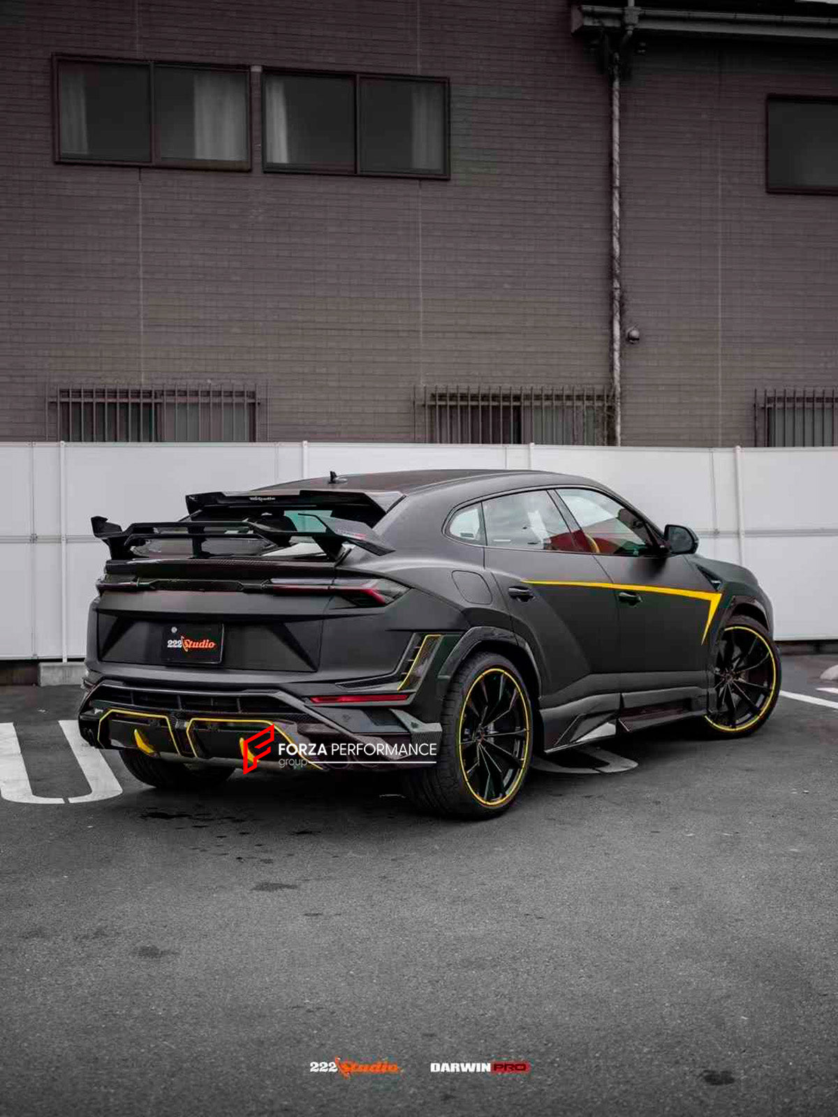 AUTHENTIC DARWINPRO DRY CARBON BODY KIT FOR LAMBORGHINI URUS 2018+

Set includes:

Front Lip
Front Bumper

Hood
Side Fenders
Side Skirts
Roof Spoiler
Rear Spoiler
Rear Bumper
Rear Side Fenders
Rear Diffuser

Material: Dry Carbon

Note: Professional installation is required

CONTACT US FOR PRICING

Payment ►
Visa
Mastercard
PayPal with a credit card (add 4.4% at checkout)
Payoneer
Cryptocurrency
Shipment ►
By express DHL/UPS/TNT/FedEx
To the local international airport
Special line by air
Special line by the
