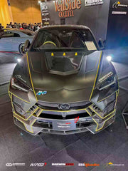 AUTHENTIC DARWINPRO DRY CARBON BODY KIT FOR LAMBORGHINI URUS 2018+

Set includes:

Front Lip
Front Bumper

Hood
Side Fenders
Side Skirts
Roof Spoiler
Rear Spoiler
Rear Bumper
Rear Side Fenders
Rear Diffuser

Material: Dry Carbon

Note: Professional installation is required

CONTACT US FOR PRICING

Payment ►
Visa
Mastercard
PayPal with a credit card (add 4.4% at checkout)
Payoneer
Cryptocurrency
Shipment ►
By express DHL/UPS/TNT/FedEx
To the local international airport
Special line by air
Special line by the