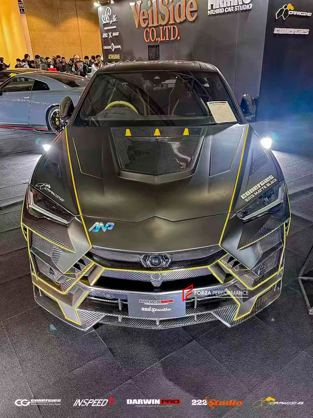 AUTHENTIC DARWINPRO DRY CARBON BODY KIT FOR LAMBORGHINI URUS 2018+

Set includes:

Front Lip
Front Bumper

Hood
Side Fenders
Side Skirts
Roof Spoiler
Rear Spoiler
Rear Bumper
Rear Side Fenders
Rear Diffuser

Material: Dry Carbon

Note: Professional installation is required

CONTACT US FOR PRICING

Payment ►
Visa
Mastercard
PayPal with a credit card (add 4.4% at checkout)
Payoneer
Cryptocurrency
Shipment ►
By express DHL/UPS/TNT/FedEx
To the local international airport
Special line by air
Special line by the