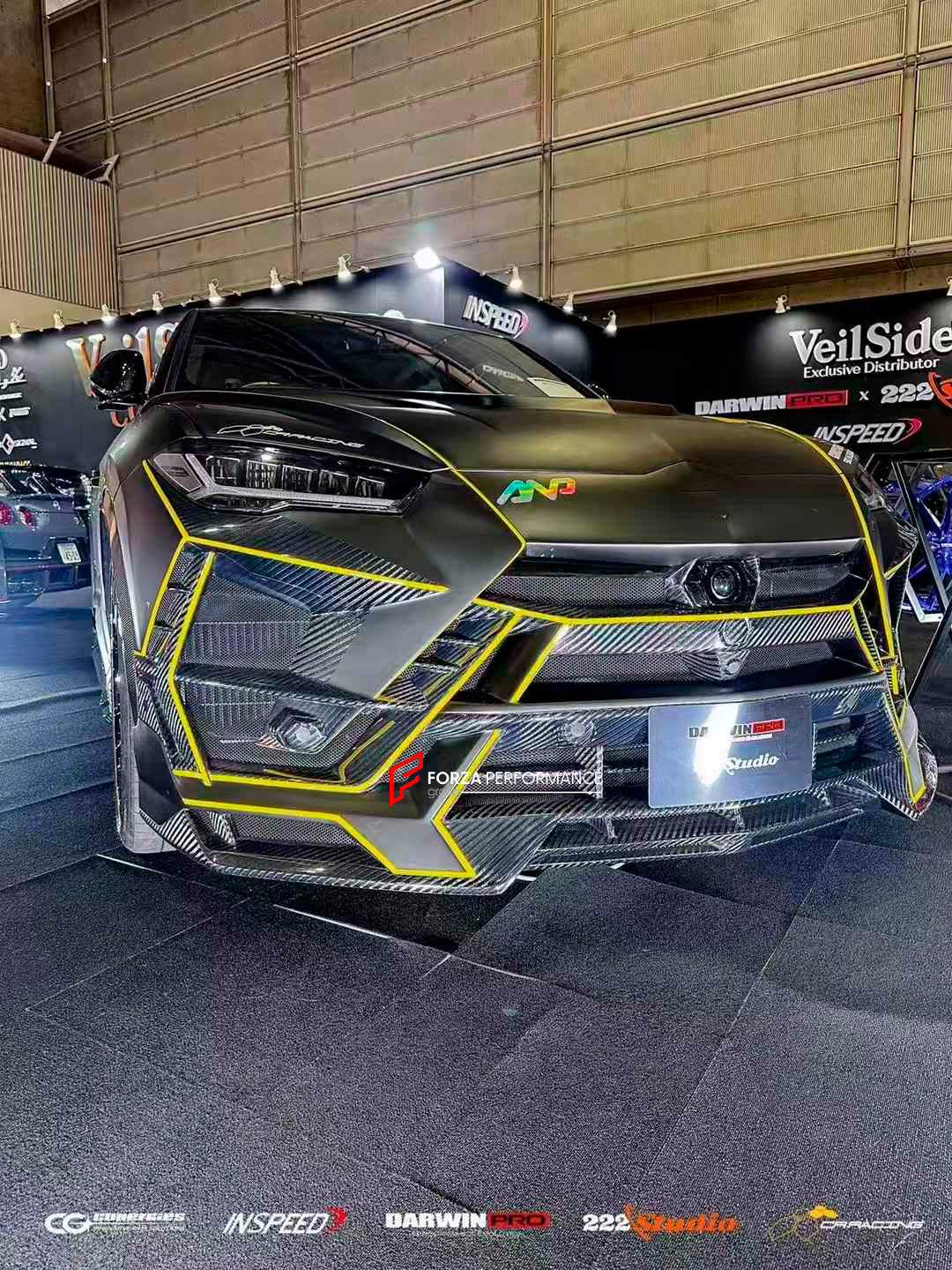 AUTHENTIC DARWINPRO DRY CARBON BODY KIT FOR LAMBORGHINI URUS 2018+

Set includes:

Front Lip
Front Bumper

Hood
Side Fenders
Side Skirts
Roof Spoiler
Rear Spoiler
Rear Bumper
Rear Side Fenders
Rear Diffuser

Material: Dry Carbon

Note: Professional installation is required

CONTACT US FOR PRICING

Payment ►
Visa
Mastercard
PayPal with a credit card (add 4.4% at checkout)
Payoneer
Cryptocurrency
Shipment ►
By express DHL/UPS/TNT/FedEx
To the local international airport
Special line by air
Special line by the