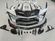 DRY CARBON BODY KIT for LAMBORGHINI URUS 2018+ FORZA PERFORMANCE custom fit Mansory Style

Set includes:
Front Lip
Front Bumper Assembly
Hood Bonnet
Front Fenders
Fender Flares
Side Mirror Covers
Side Skirts
Rear Spoiler Wing
Rear Bumper
Rear Diffuser

Material: Dry Carbon

NOTE: Professional installation is required.