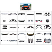 DRY CARBON BODY KIT for Lamborghini Urus P
Set includes:

Front Lip
Front Bumper Assembly
Front Bumper Vents
Front Grille
Hood Bonnet
Front Fender Flares
Side Mirror Covers
Side Skirts
Rear Fender Flares
Roof Spoiler
Ducktail Spoiler
Rear Bumper Assembly
Material: Dry Carbon

NOTE: Professional installation is required.