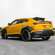 DRY CARBON BODY KIT for Lamborghini Urus S 2023+
Set includes:

Front Lip
Front Bumper Fins
Front Fenders
Front Fender Vents
Rear Fenders
Roof Spoiler
Ducktail Spoiler
Rear Diffuser
Material: Dry Carbon

NOTE: Professional installation is required.