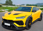 DRY CARBON BODY KIT for Lamborghini Urus S 2023+
Set includes:

Front Lip
Front Bumper Fins
Front Fenders
Front Fender Vents
Rear Fenders
Roof Spoiler
Ducktail Spoiler
Rear Diffuser
Material: Dry Carbon

NOTE: Professional installation is required.