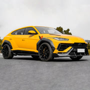 DRY CARBON BODY KIT for Lamborghini Urus S 2023+
Set includes:

Front Lip
Front Bumper Fins
Front Fenders
Front Fender Vents
Rear Fenders
Roof Spoiler
Ducktail Spoiler
Rear Diffuser
Material: Dry Carbon

NOTE: Professional installation is required.