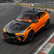 DRY CARBON BODY KIT for LAMBORGHINI URUS SE 2024+

Set includes:
Front Lip
Front Bumper Assembly
Hood Bonnet
Fender Flares
Side Mirror Covers
Side Skirts
Rear Spoiler
Rear Diffuser

Material: Dry Carbon

NOTE: Professional installation is required.