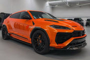DRY CARBON BODY KIT for LAMBORGHINI URUS SE 2024+ FORZA PERFORMANCE custom fit U Style

Set includes:
Front Lip
Hood Bonnet
Fender Flares
Side Skirts
Roof Spoiler
Ducktail Spoiler
Rear Diffuser

Material: Dry Carbon

NOTE: Professional installation is required.