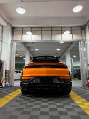 DRY CARBON BODY KIT for LAMBORGHINI URUS SE 2024+
Set includes:

Front Lip
Hood Bonnet
Fender Flares
Side Skirts
Roof Spoiler
Ducktail Spoiler
Rear Diffuser
Material: Dry Carbon

NOTE: Professional installation is required.