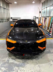 DRY CARBON BODY KIT for LAMBORGHINI URUS SE 2024+
Set includes:

Front Lip
Hood Bonnet
Fender Flares
Side Skirts
Roof Spoiler
Ducktail Spoiler
Rear Diffuser
Material: Dry Carbon

NOTE: Professional installation is required.
